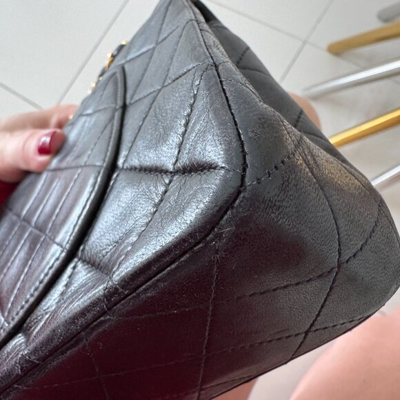 Chanel vintage black classic flap GHW - Picture 7 of 16